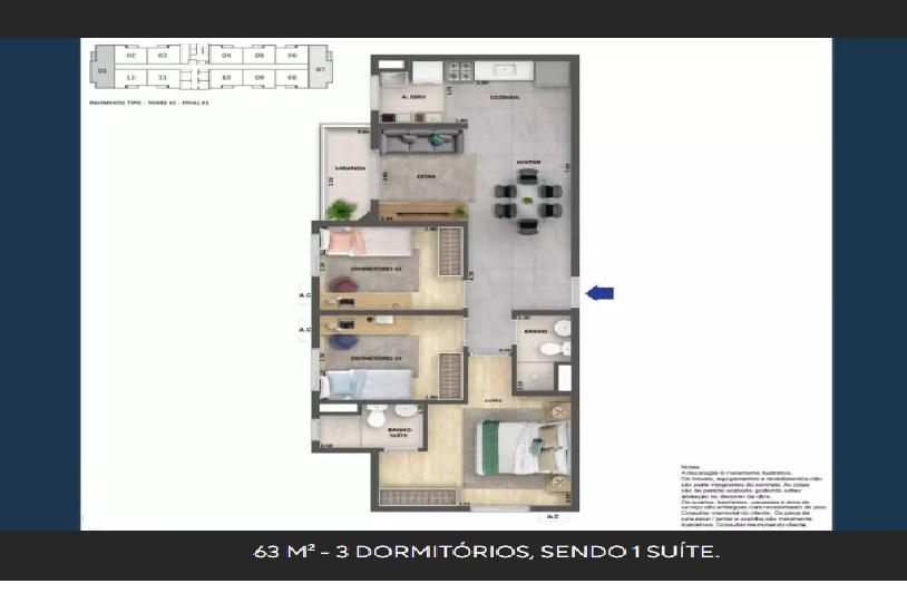 Apartamento à venda com 2 quartos, 55m² - Foto 18