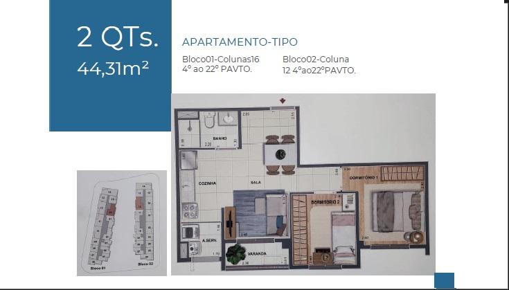 Apartamento à venda com 1 quarto, 29m² - Foto 8