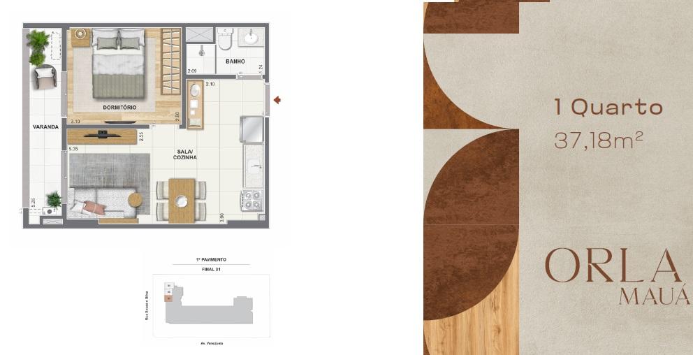 Apartamento à venda com 1 quarto, 33m² - Foto 4