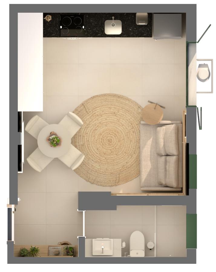 Apartamento à venda com 1 quarto, 26m² - Foto 1